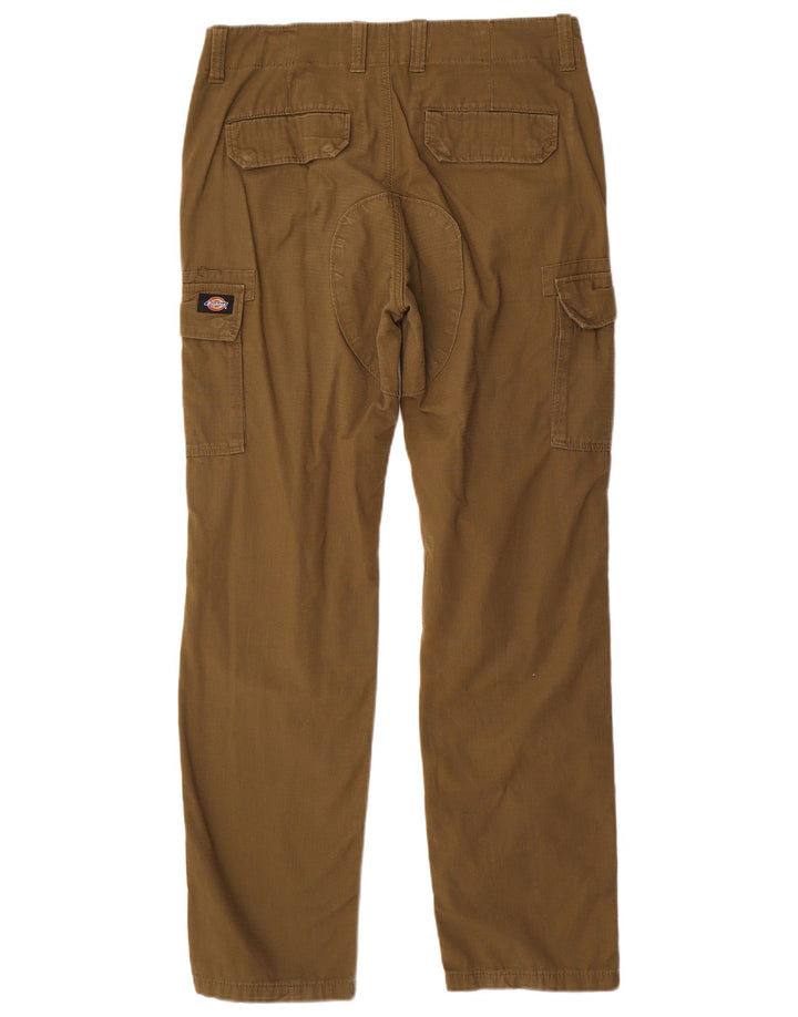 Dickies Pantalones cargo rectos para hombre W32 L31 Poliéster a cuadros caqui