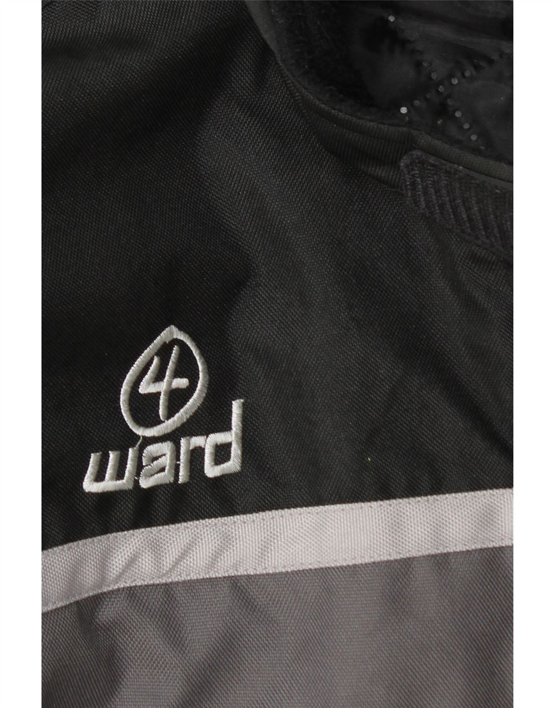 Vintage hombres Racer chaqueta Reino Unido 42 XL negro rayas