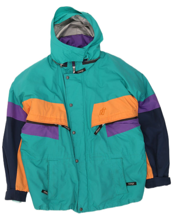 NORDICA Chaqueta de esquí holgada con capucha para hombre IT 50 Large Blue Colourblock