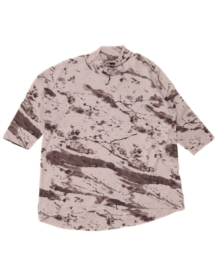 Marks & Spencer Top extragrande para mujer, manga 3/4, UK 44, teñido anudado gris grande