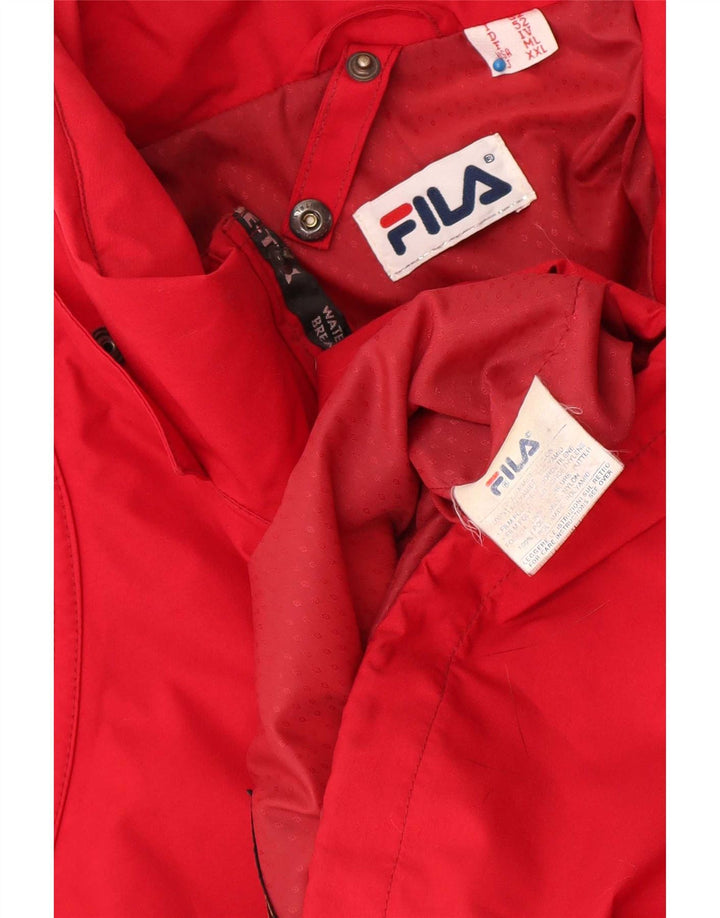 Fila Chubasquero Hombre IT 52 XL Rojo Poliamida Deportes