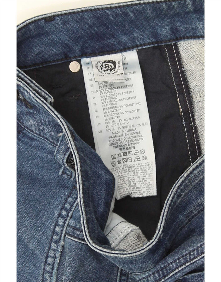 Diesel Mujer Pantalones Cortos De Mezclilla Desgastados W27 Algodón Azul Pequeño