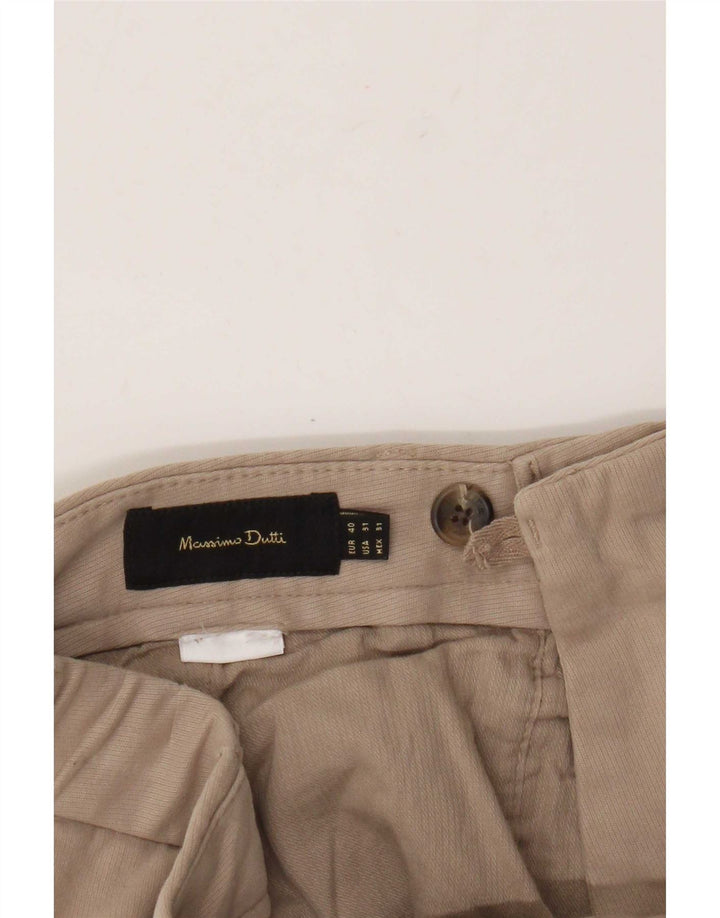 Massimo Dutti Pantalón Chino Slim Hombre EU 40 Medium W31 L30 Beige