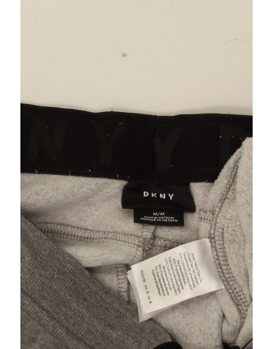Dkny Hombre Pantalones De Chándal Con Gráfico Joggers De Algodón Moteado Gris Medio