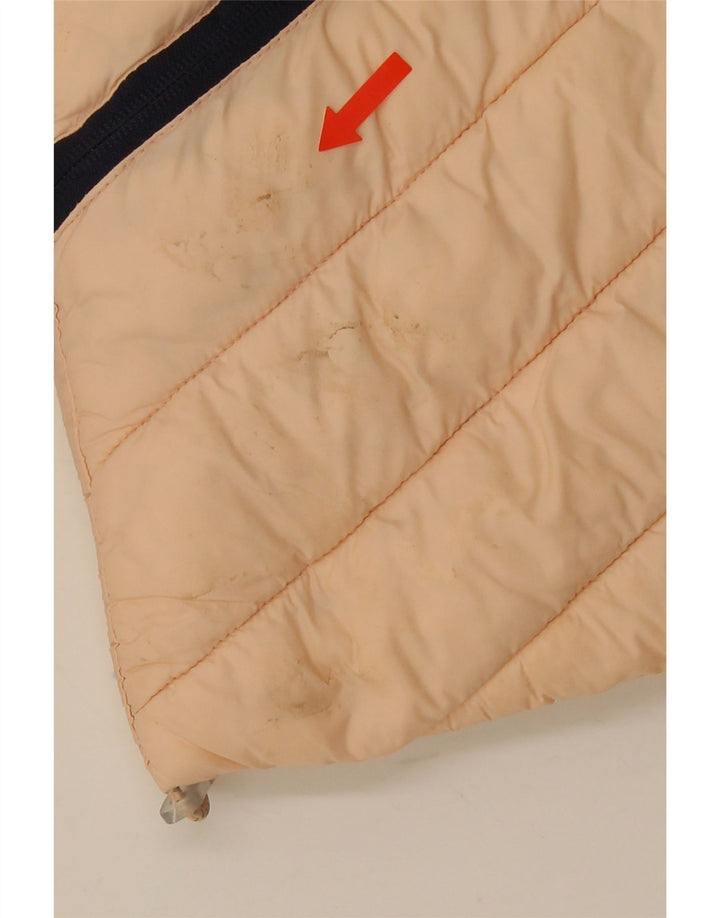 Superdry Mujer Chaqueta Acolchada Con Capucha UK 40 Small Pink Nylon