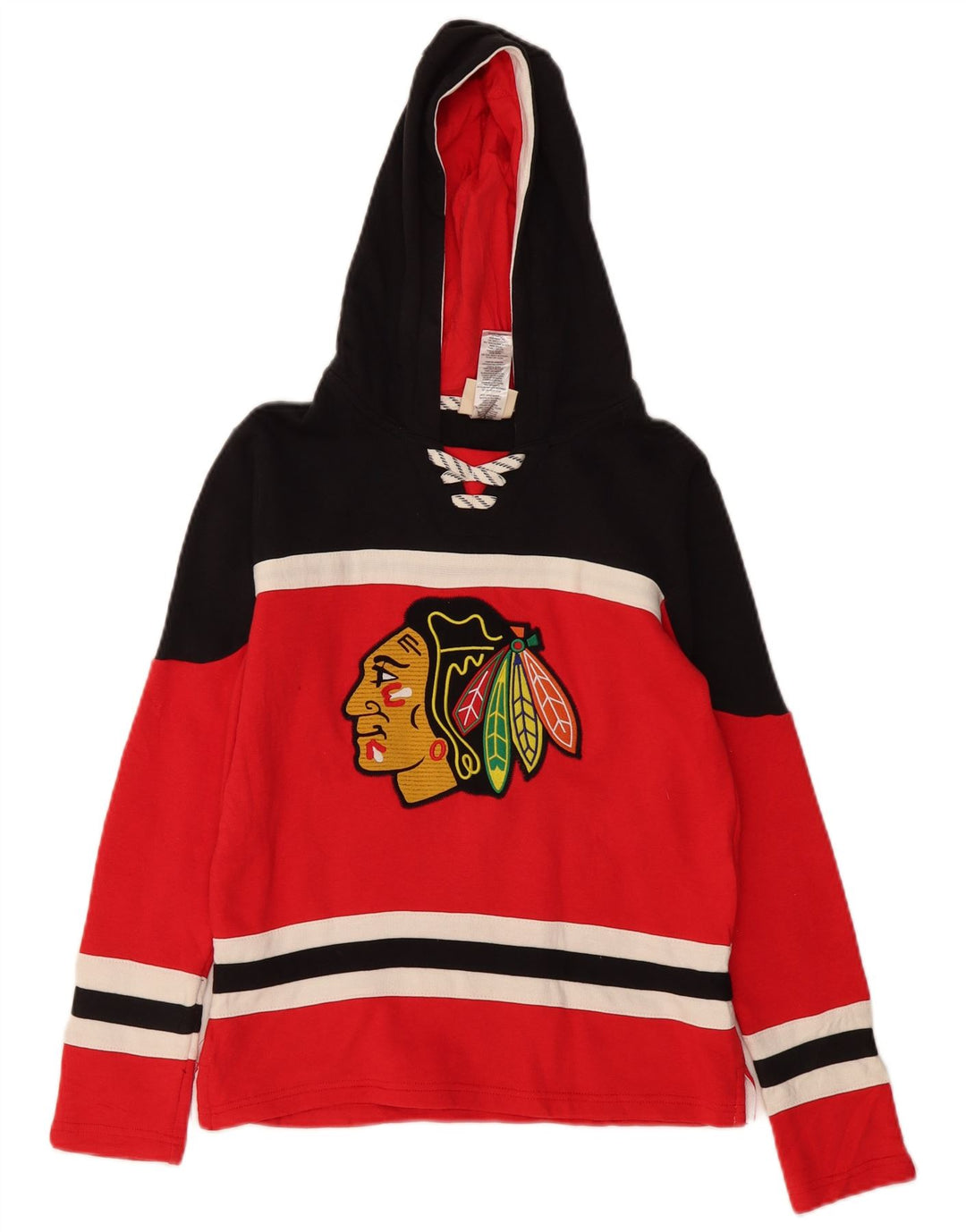 NHL Chicos Chicago Blackhawks Sudadera con Capucha Jersey 10-11 años Mediano Rojo