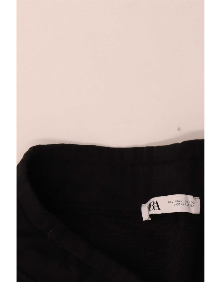 Zara Hombre Pantalones Cortos Deportivos Grande Negro