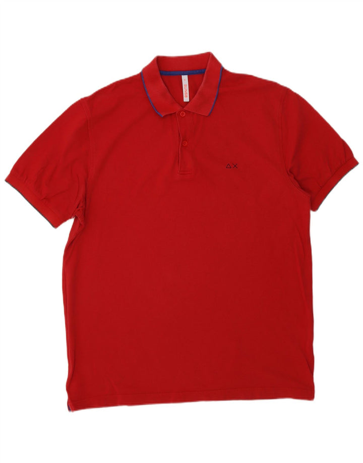 SUN68 Polo Hombre XL Algodón Rojo