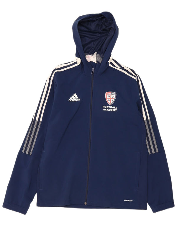 Adidas Chicos Cagliari Graphic Chándal Top Chaqueta 13-14 Años Azul Marino