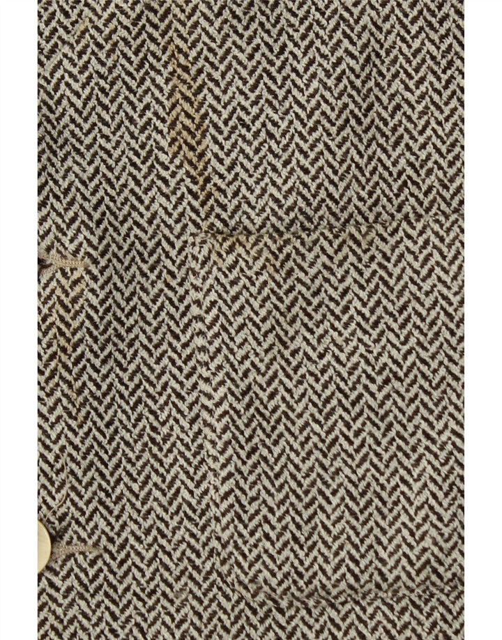 Ted Baker Chaleco de ajuste regular para hombre talla 4 grande gris en espiga