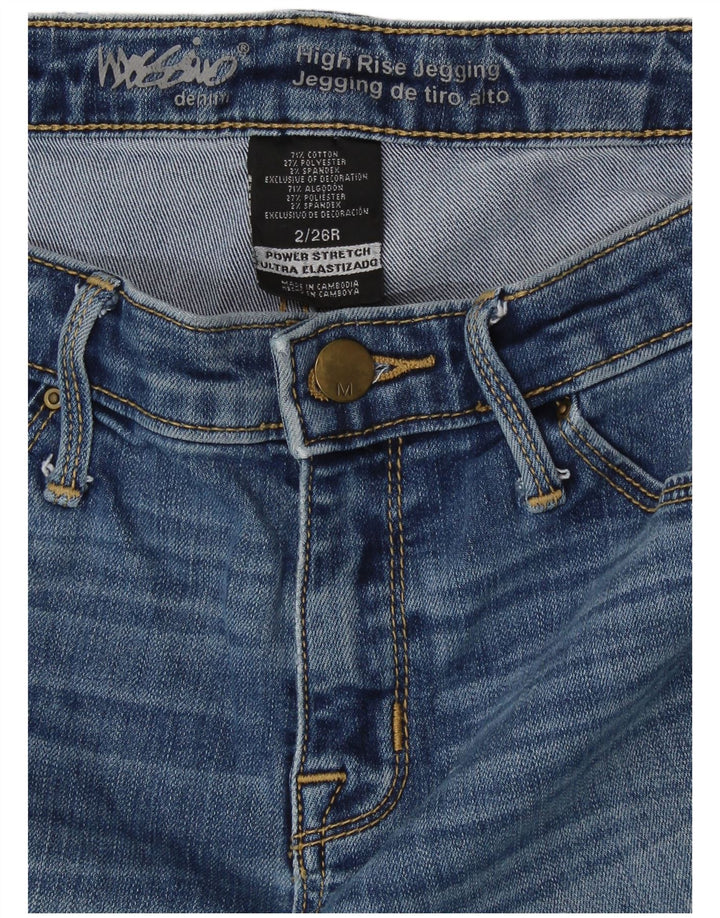 Mossimo Jeans Jegging desgastados para mujer US 2 XS W26 L25 Algodón azul