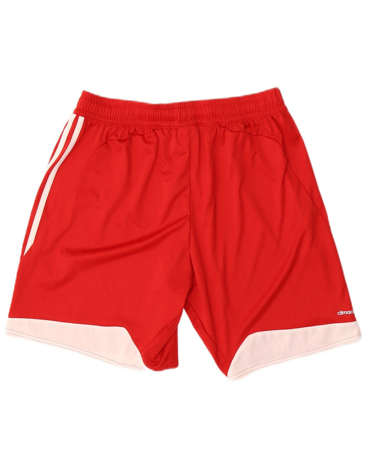 Adidas Mens Climacool Sport Shorts Grande Rojo Colorblock Poliéster
