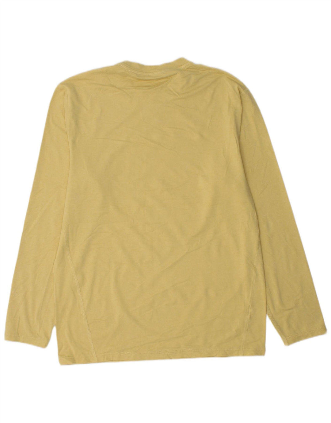 EDDIE BAUER Top Hombre Manga Larga Pequeño Poliéster Amarillo