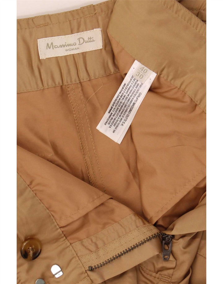 Massimo Dutti Shorts Cargo Mujer EU 40 Medium W30 Beige Poliéster