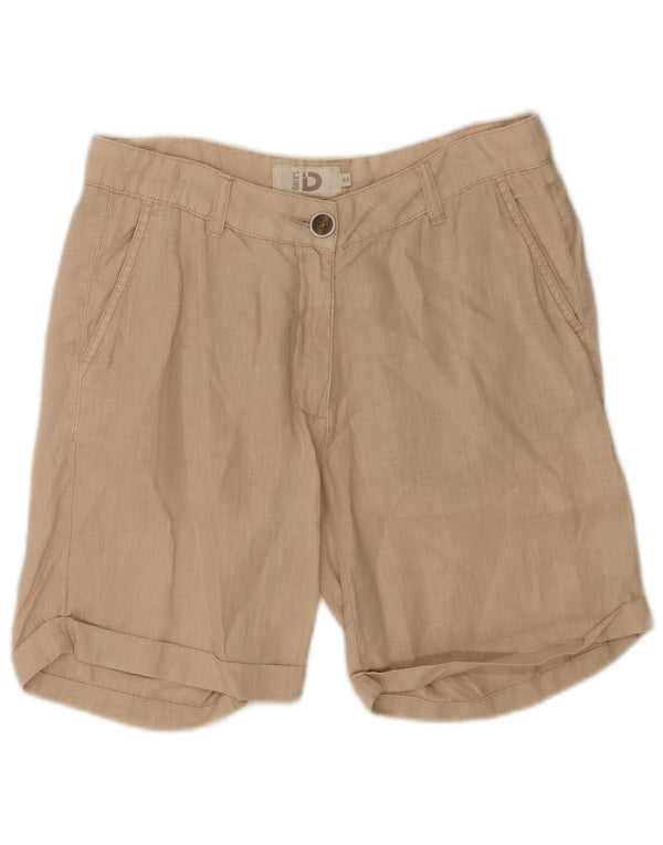 Dack's Pantalones cortos chinos para mujer IT 44 Medium W32 Beige Linen
