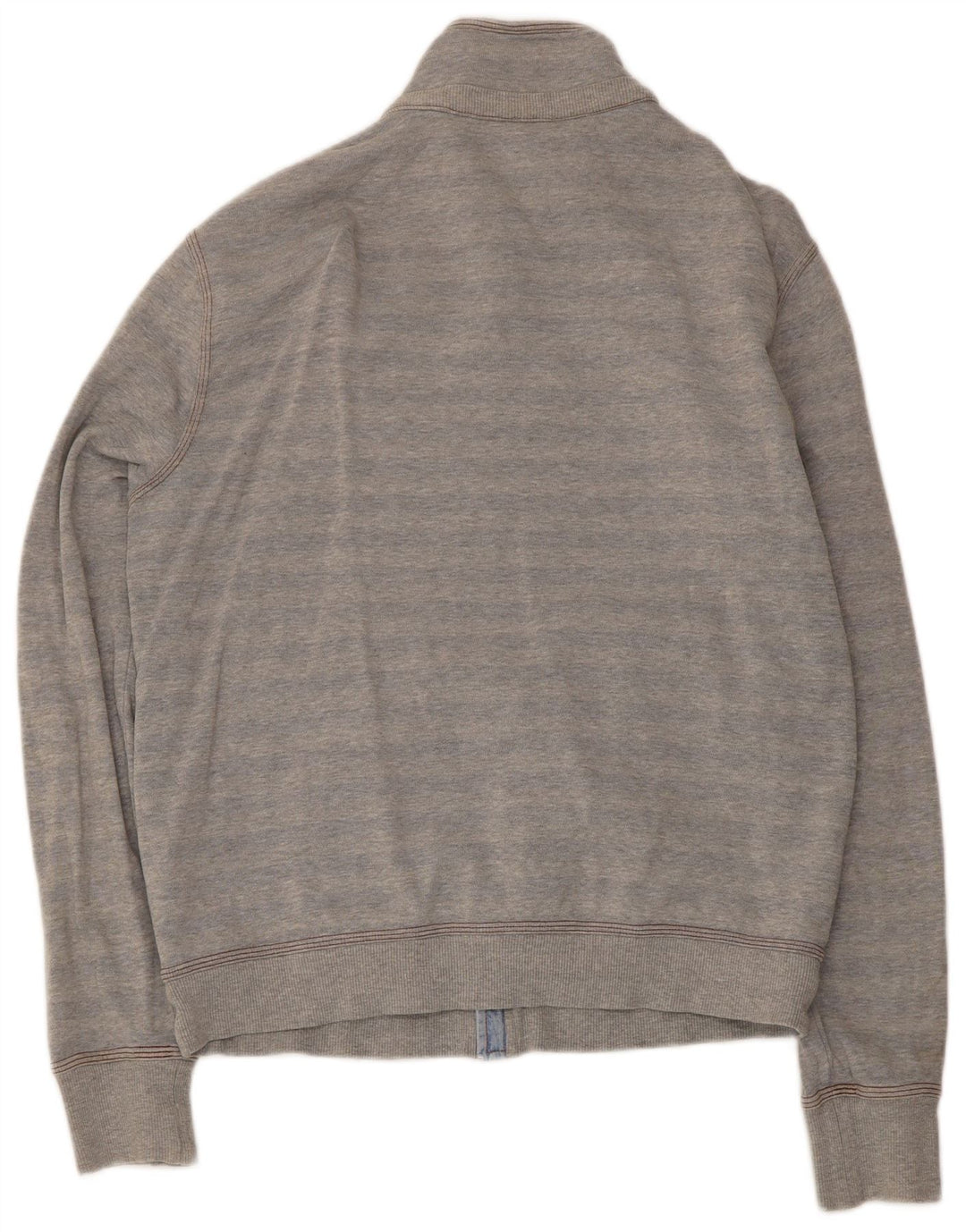 Hugo Boss Hombre Chándal Top Chaqueta De Algodón A Rayas Gris Medio