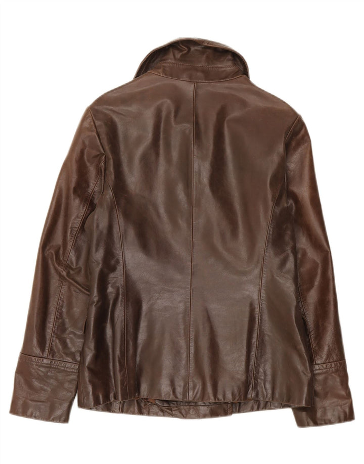 Marc O'Polo Chaqueta cruzada para mujer EU 38 Marrón medio