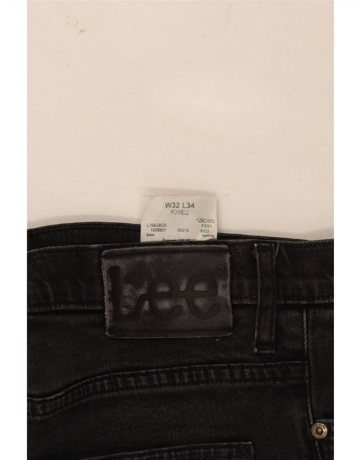 LEE Womens Powell Straight Jeans W32 L27 Black Cotton Vintage Lee and Second-Hand Lee from Messina Hembry 