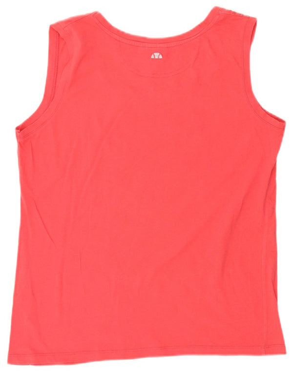 Ellesse Camiseta sin mangas gráfica para mujer UK 20 2XL Algodón rosa