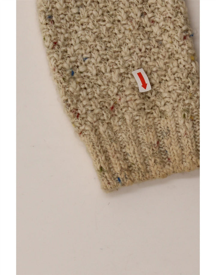 PER UNA Suéter tipo cárdigan con capucha para mujer Reino Unido 12 Algodón moteado beige medio