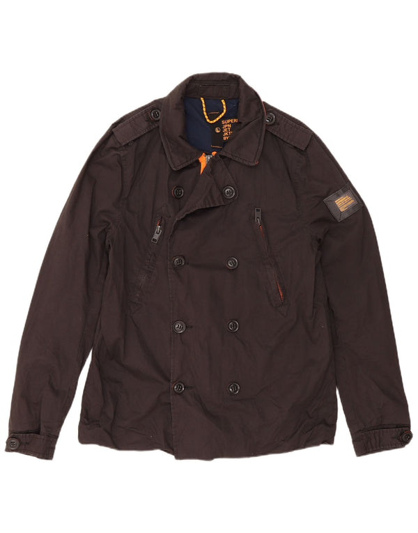 Superdry Chaquetón para mujer UK 46 Grande Algodón negro