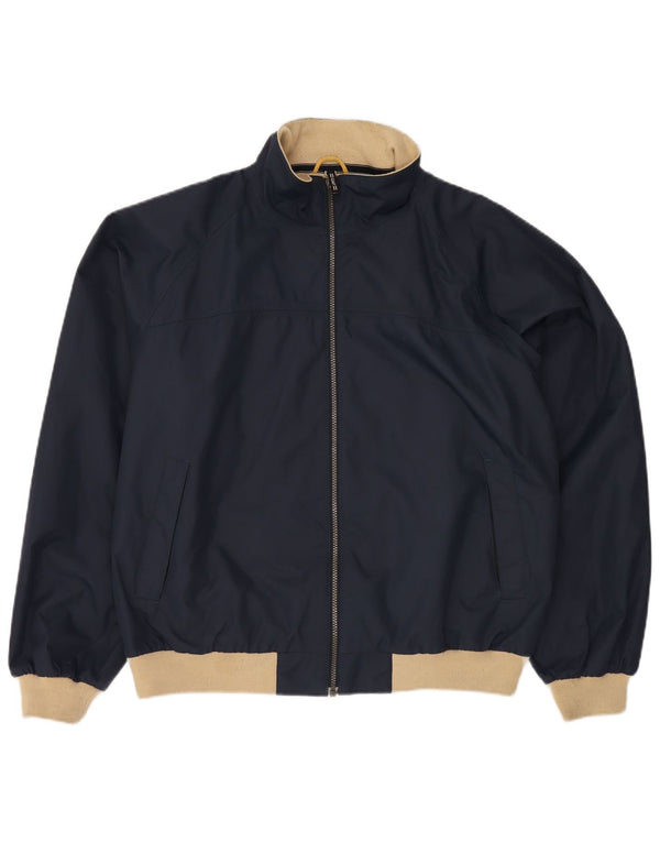 Gant Cazadora bomber para hombre UK 42 XL Nylon azul marino con bloques de color