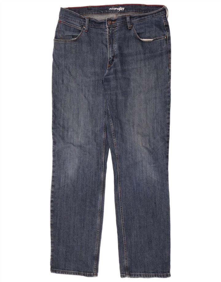 Wrangler Vaqueros rectos para hombre W36 L34 Algodón azul
