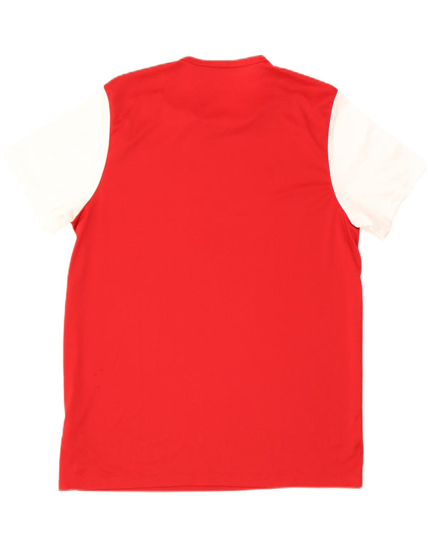ADIDAS Hombre Climalite Camiseta Top XL Rojo Colorblock Poliéster