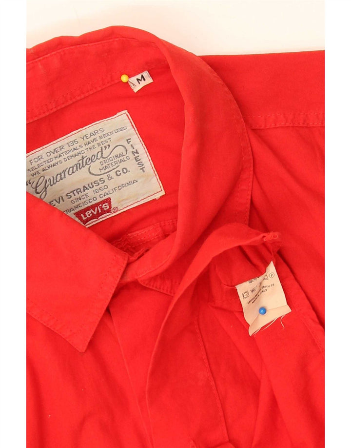 Camisa Levi's Hombre Manga Corta Algodón Rojo Medio