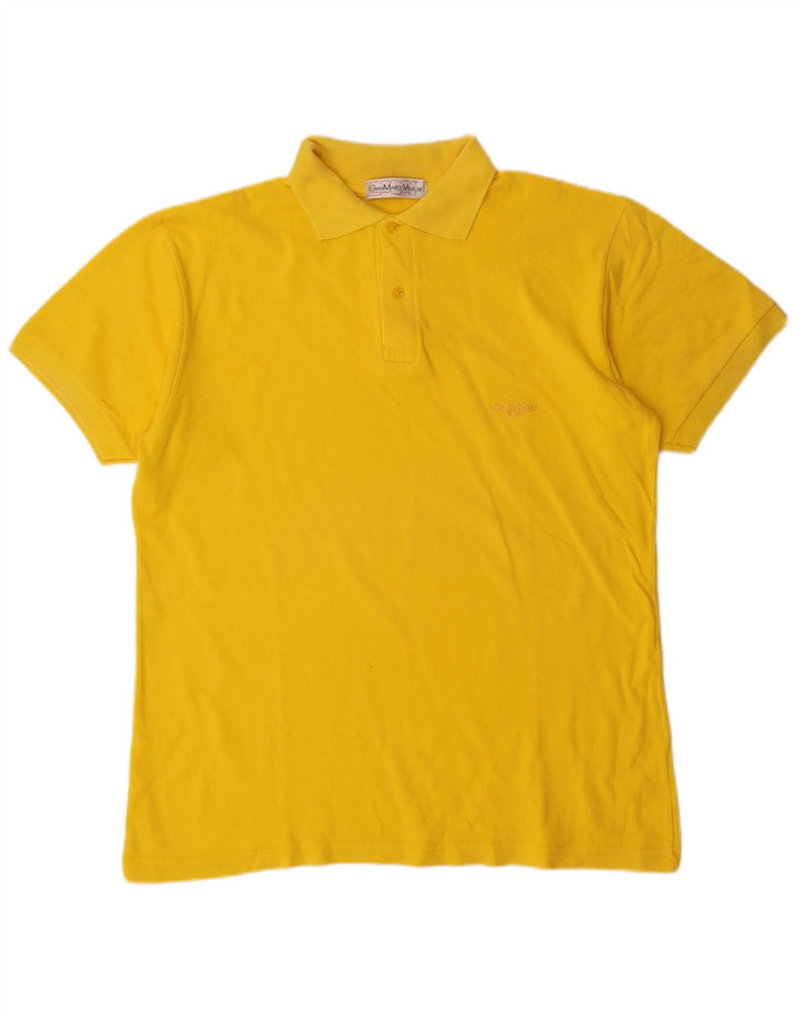 Gian Marco Venturi Polo para hombre grande amarillo