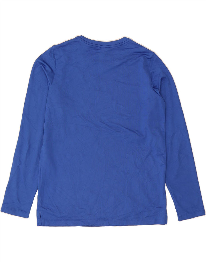 NIKE Womens Dri Fit Graphic Top Long Sleeve UK 18 XL Blue Polyester Vintage Nike and Second-Hand Nike from Messina Hembry 
