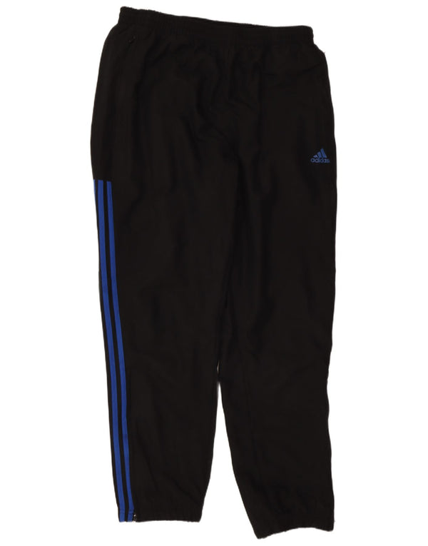 Adidas - Pantalón de chándal para hombre, talla grande, color negro, poliéster, deportivo