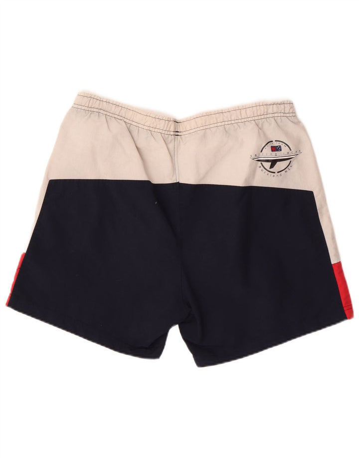 Asics - Bañador para hombre con gráfico, talla grande, color azul marino, poliamida