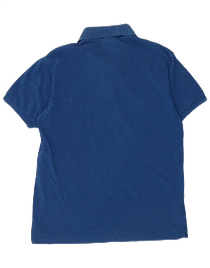 Lacoste Polo de ajuste clásico para hombre talla 4 algodón azul mediano