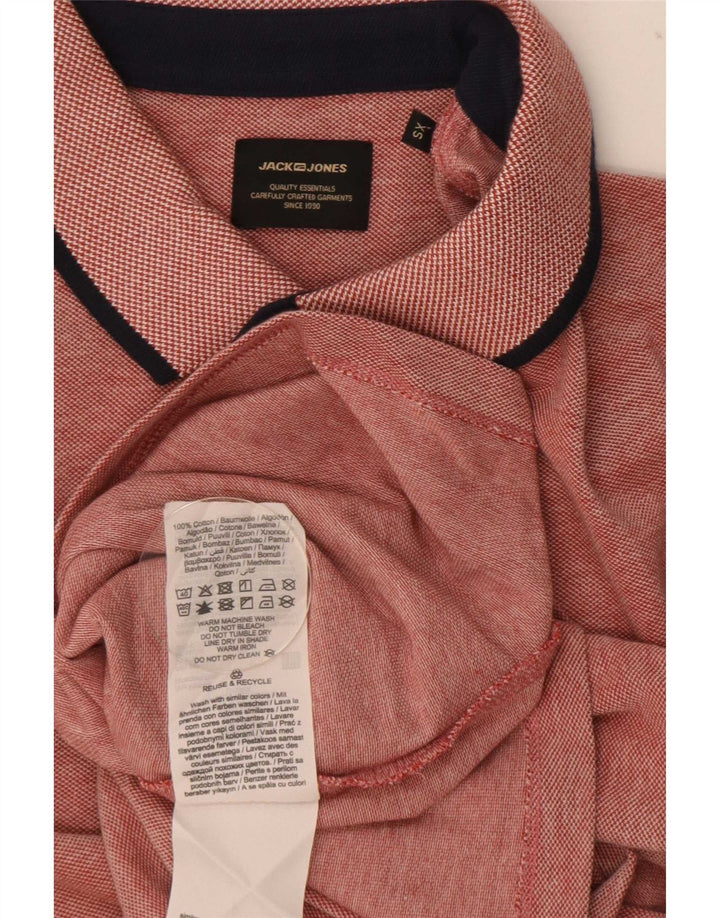 Polo Jack & Jones Hombre XS Algodón Rojo
