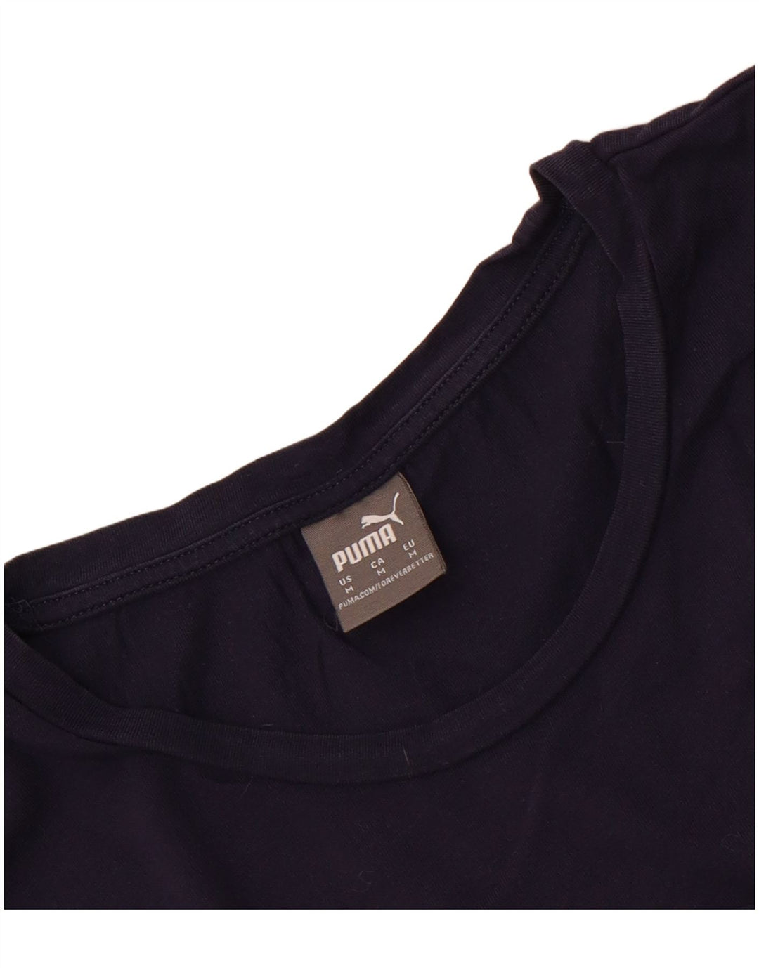 Puma Camiseta gráfica para mujer Top UK 12 Medium Azul marino