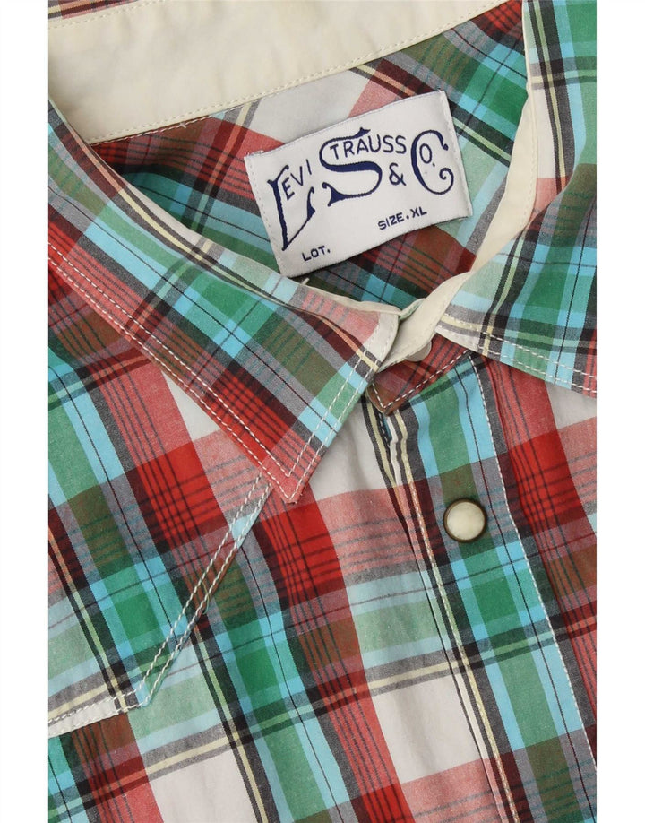 Camisa Levi's Hombre Manga Corta XL Cuadros Multicolor
