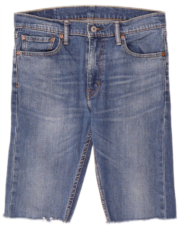 Levi's Mens 510 Shorts De Mezclilla W32 Algodón Azul Medio