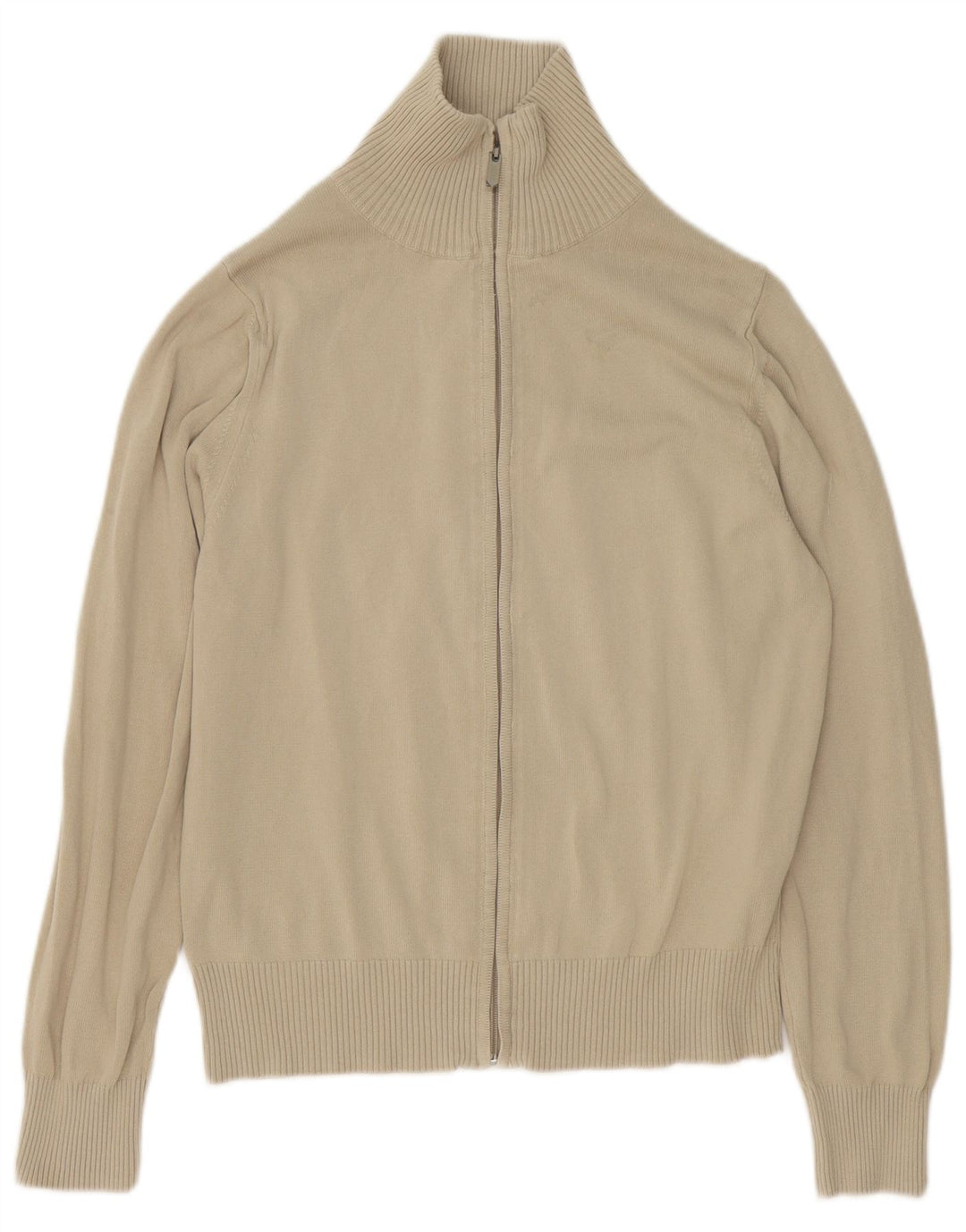ZARA Hombre Jersey Cárdigan Algodón Beige Medio