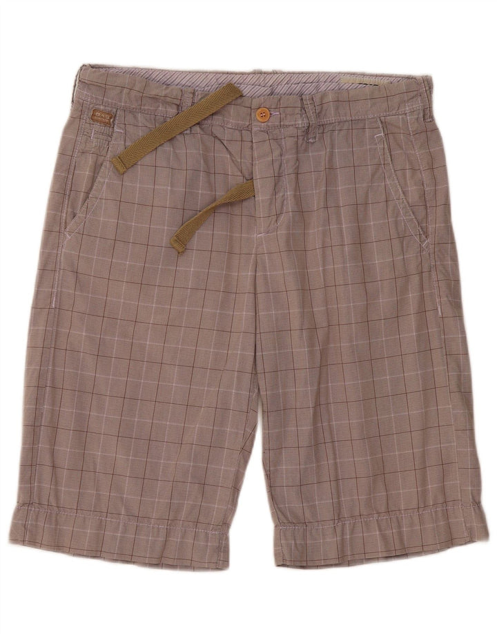 Pantalones cortos chinos Gas para hombre W34 Large Grey Check