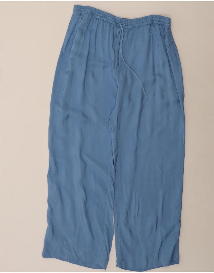 Zara Mujer Conjunto De 2 Piezas UK 20 2XL W40 L31 Viscosa Azul