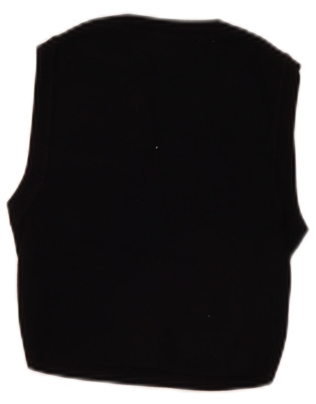 Zara Mujer Crop Vest Top UK 8 Small Viscosa Negra
