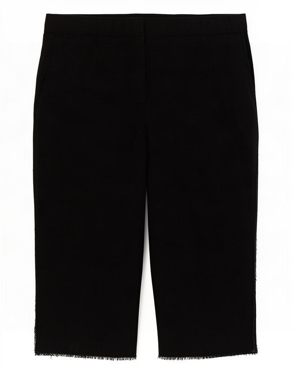 Bermudas Zara Mujer Medium W28 Lyocell Negro