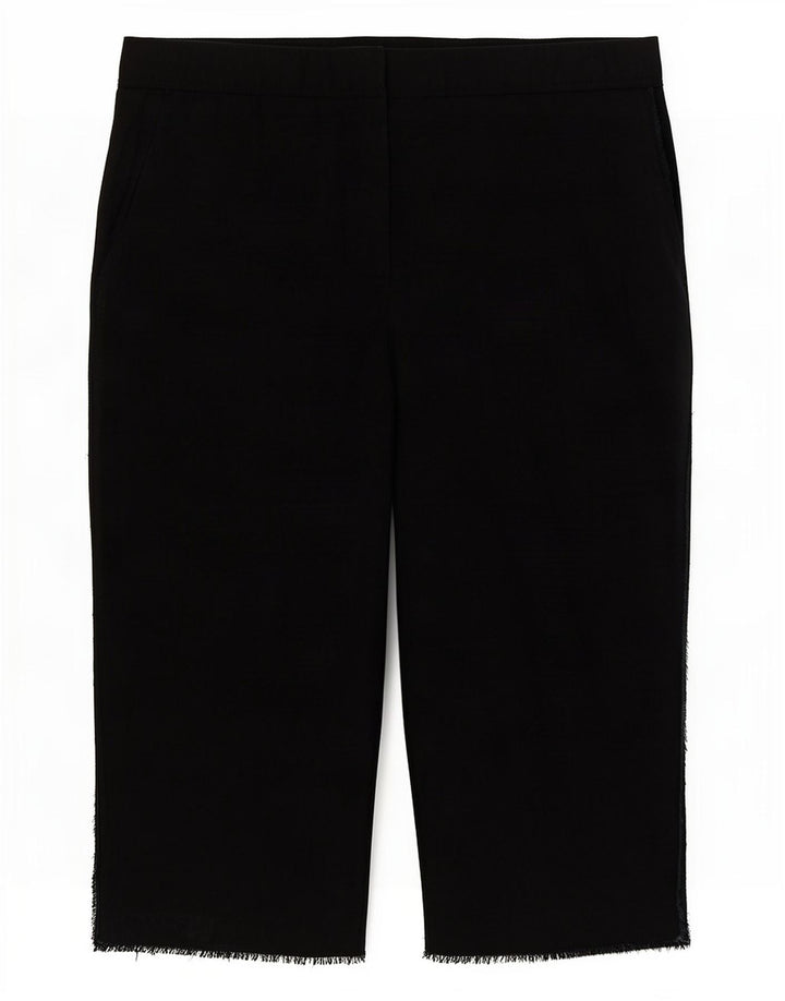 Bermudas Zara Mujer Medium W28 Lyocell Negro