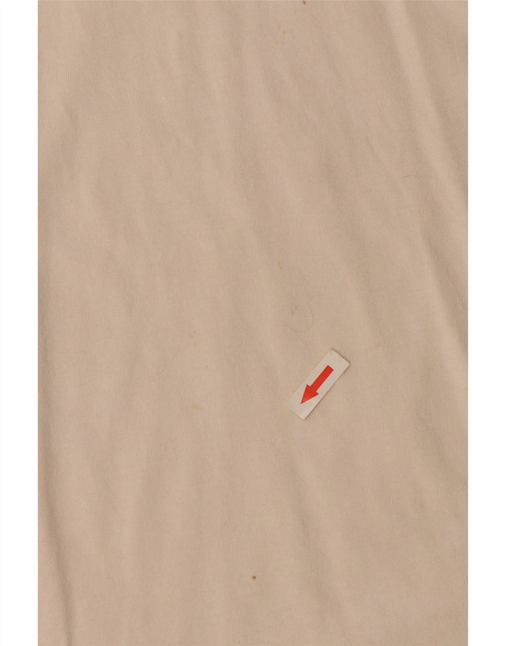 ASICS Camiseta con cuello y cremallera para hombre, talla grande, color blanco roto