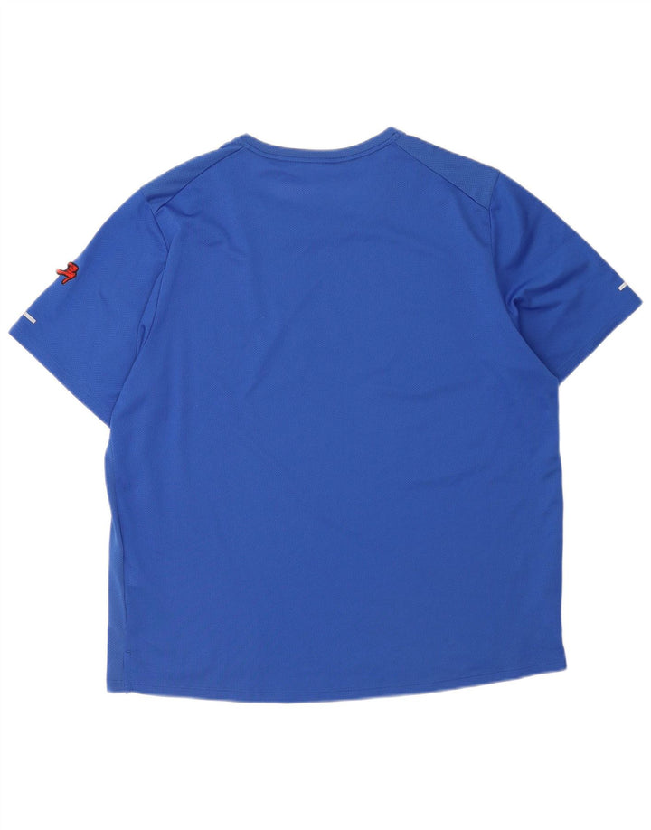Nike Camiseta Dri Fit Graphic para hombre Top XL Poliéster azul