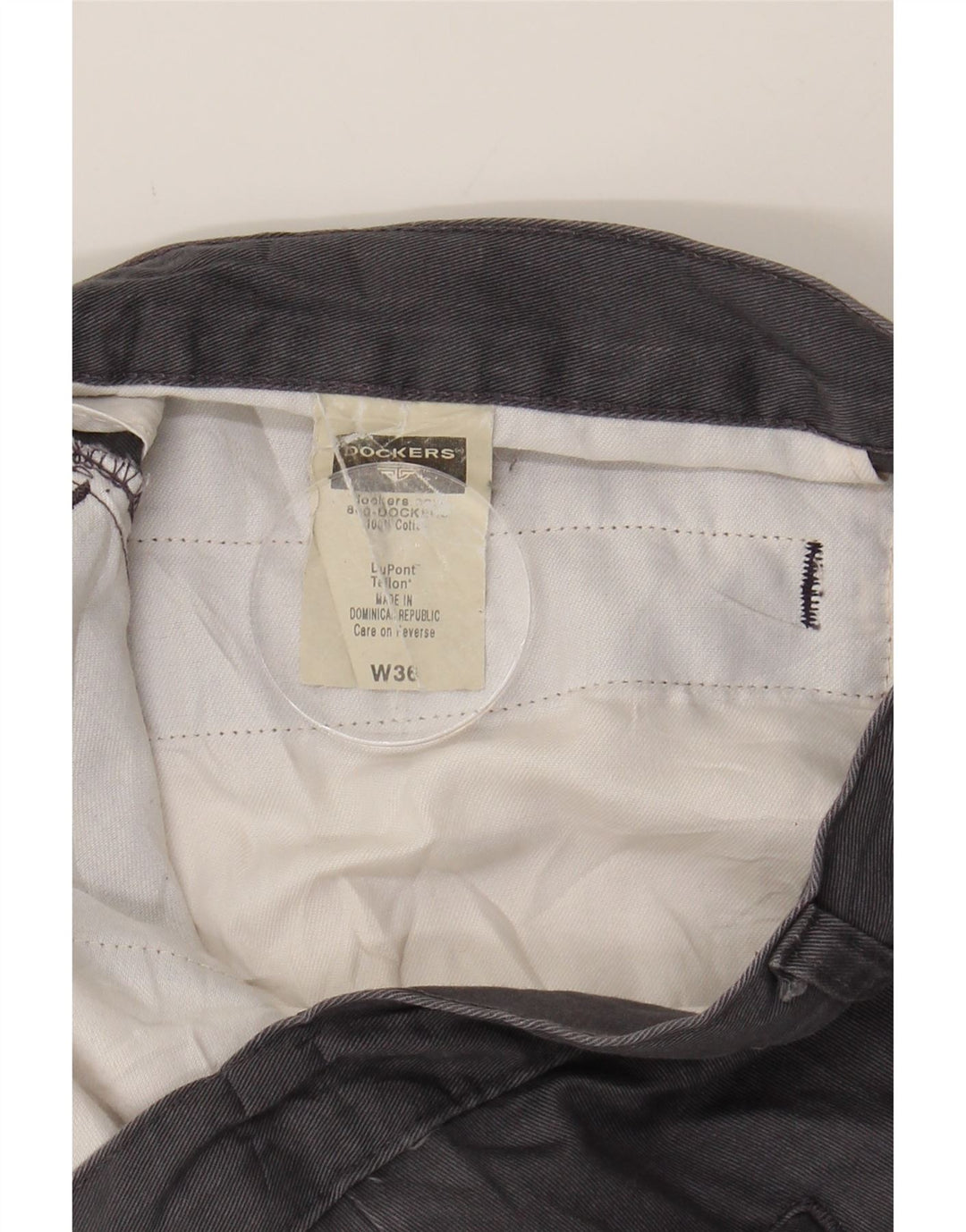 DOCKERS Mens Chino Shorts W36 Large Grey Cotton Vintage Dockers and Second-Hand Dockers from Messina Hembry 