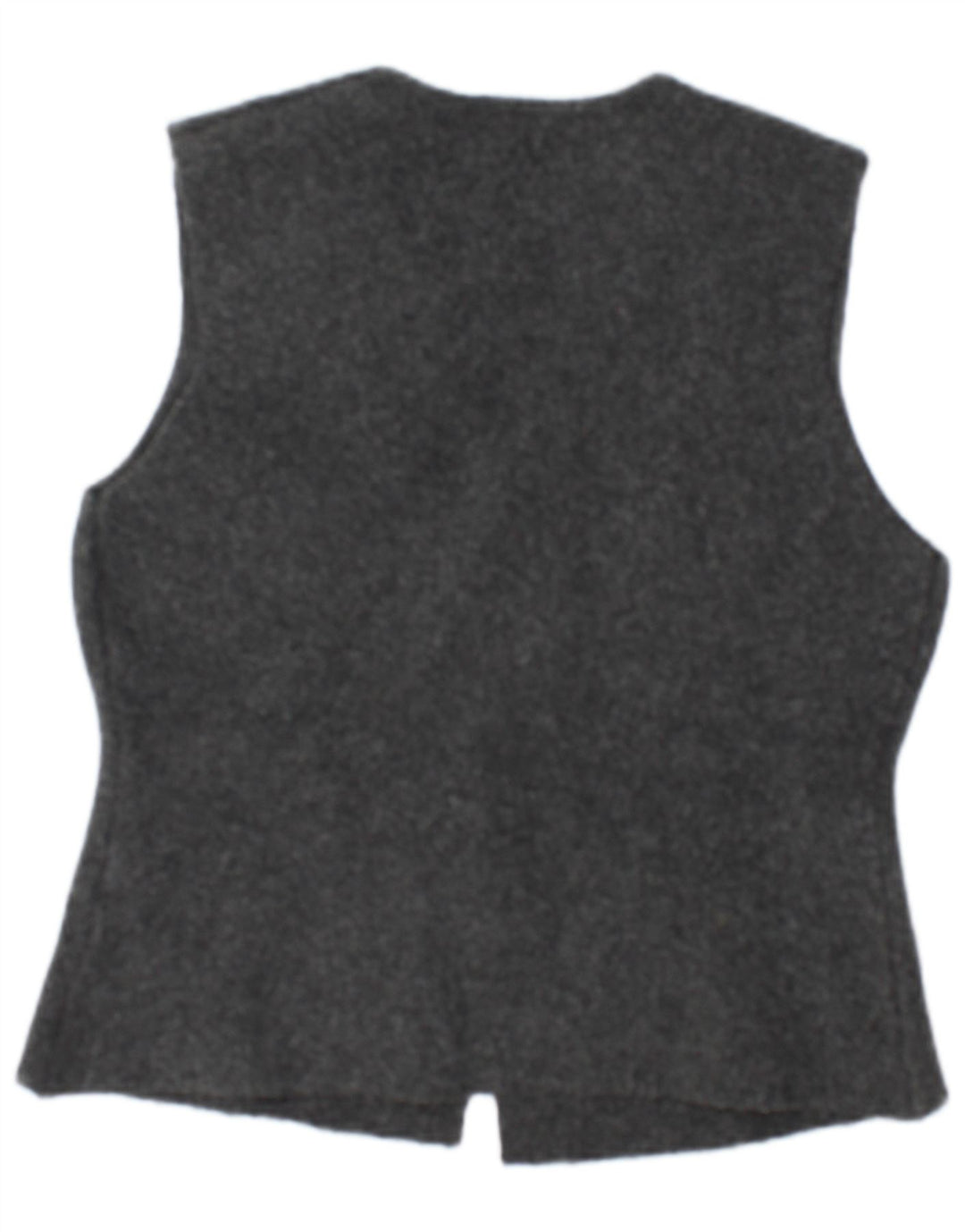 Zara Mujer Chaleco UK 44 Grande Poliéster Gris