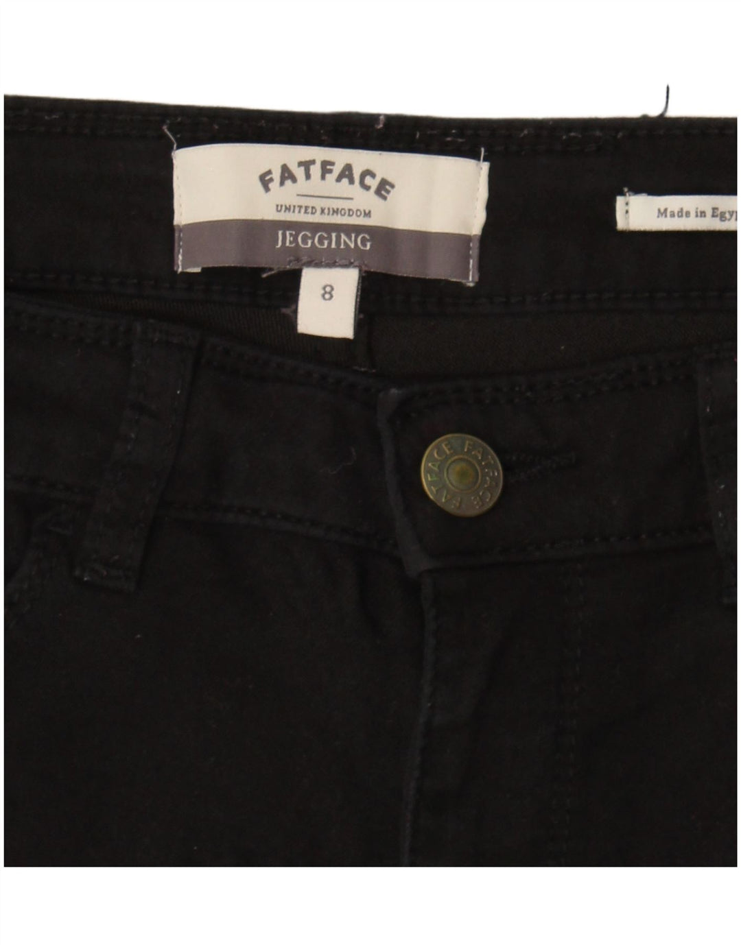 Vaqueros Jegging para mujer Fat Face UK 8 Small W28 L29 Negro