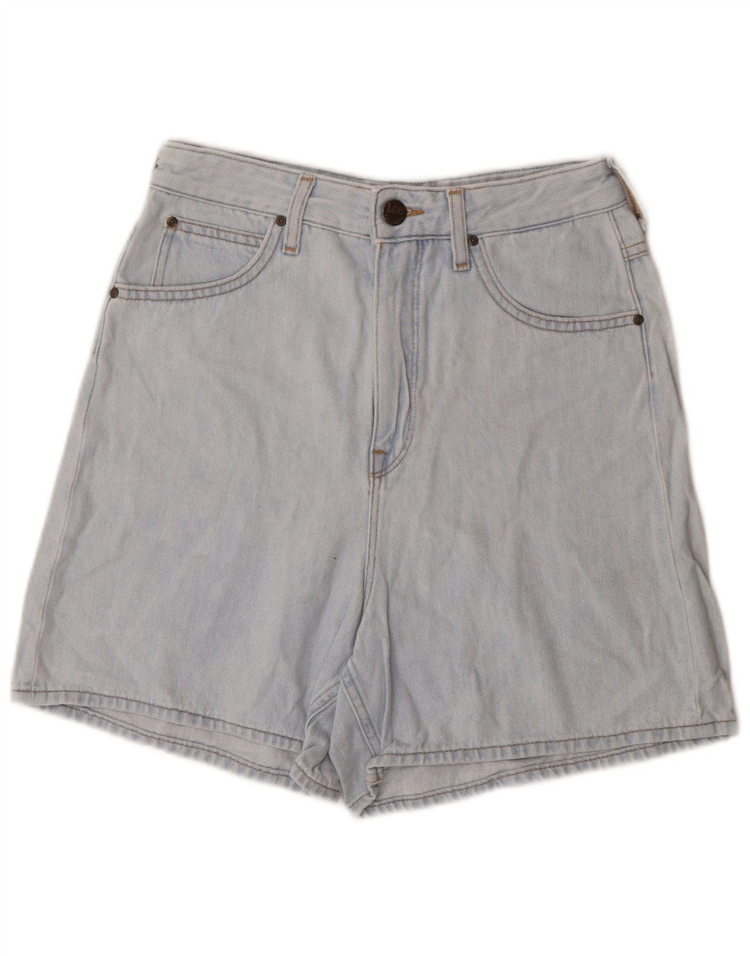 Lee Mujer Stella Denim Shorts W27 Pequeño Algodón Azul
